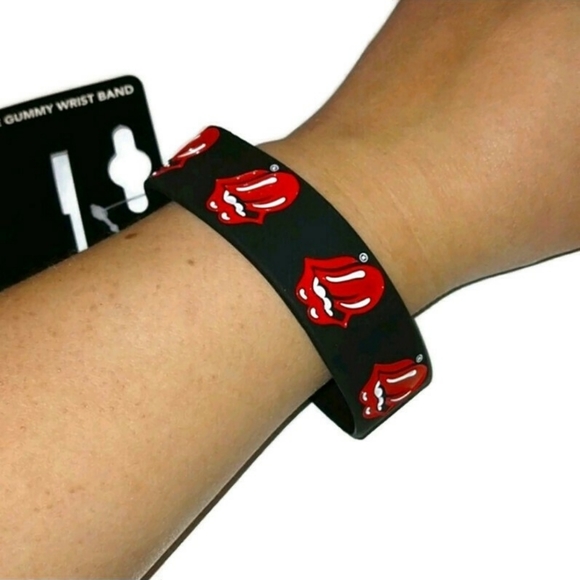 The Rolling Stones Gummy Wrist Band Bracelet - Picture 5 of 5